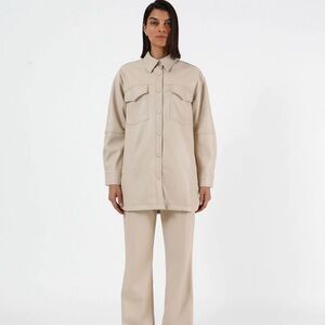 Apparis Riley Vegan Leather Shirt Jacket